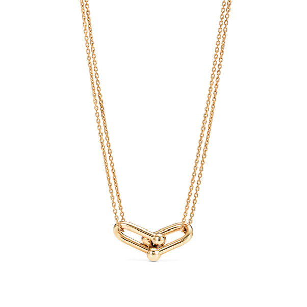 Tiffany HardWear:Large Double Link Pendant in Yellow Gold