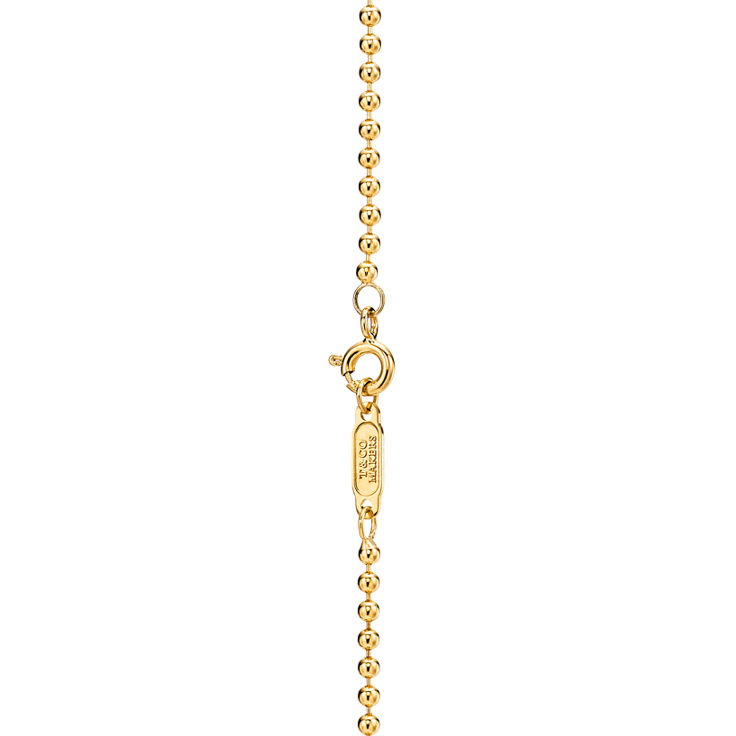 Tiffany 1837™:Makers I.D. Tag Pendant in 18k Gold, 24"  image number 4