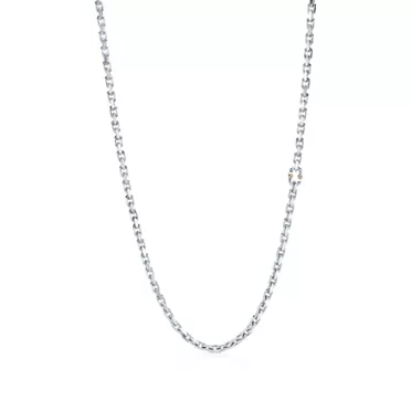 Tiffany 1837™:Makers Chain Necklace in Sterling Silver and 18k Gold, 24" , 2