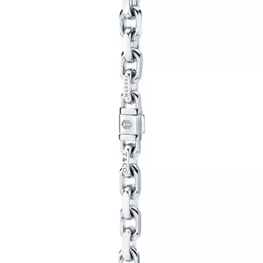 Tiffany 1837™:Makers Chain Necklace in Sterling Silver and 18k Gold, 24" , 3