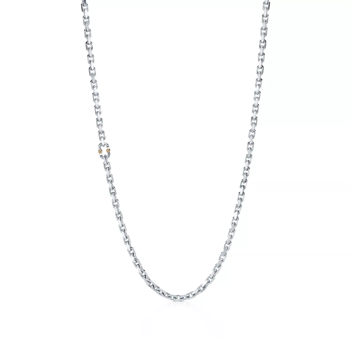 Makers Chain Necklace in Sterling Silver and 18k Gold, 24"