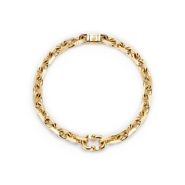 Tiffany 1837™:Makers Narrow Chain Bracelet in 18k Gold 