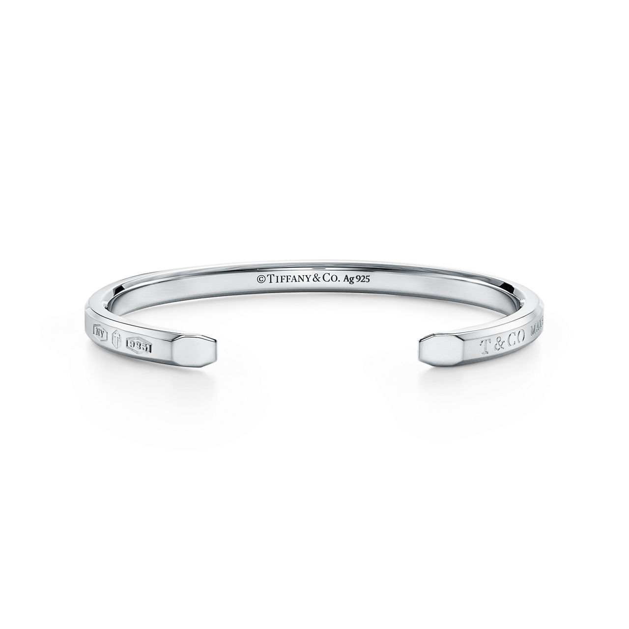 Tiffany 1837™:Makers Cuff in Silber, schmal Bildnummer 3