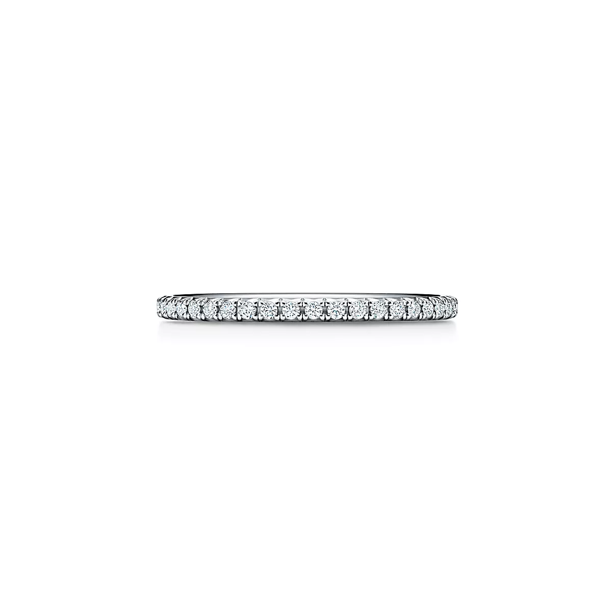 Tiffany Metro Ring 플래티늄 라운드 브릴리언트 다이아몬드