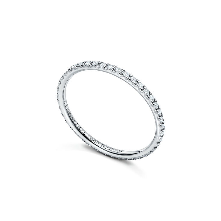 Tiffany Metro:Full Eternity Ring in Platinum with Diamonds image number 2