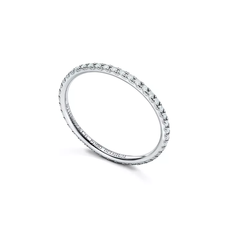 Tiffany Metro:Full Eternity Ring in Platinum with Diamonds, 2