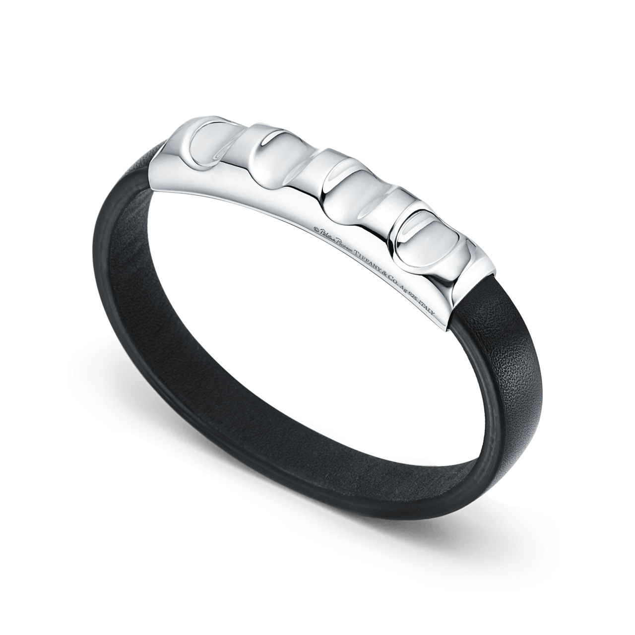 Paloma's Groove™:Interchangeable Leather Bracelet with Sterling Silver image number 3