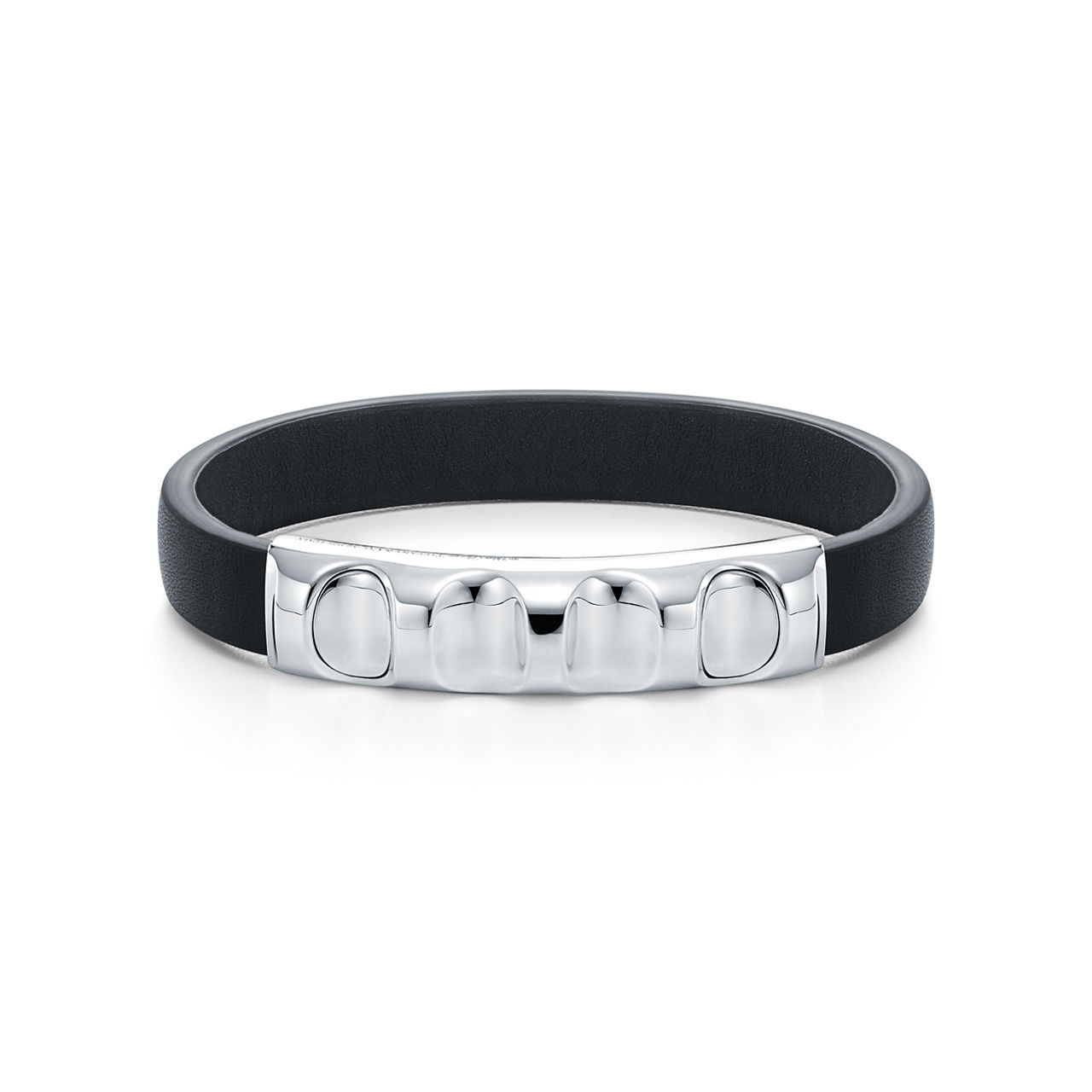 Interchangeable Leather Bracelet with Sterling Silver