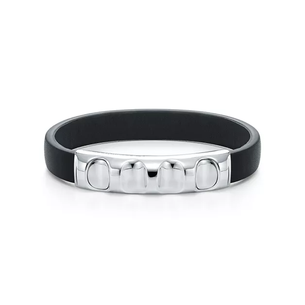 Paloma's Groove™:Interchangeable Leather Bracelet with Sterling Silver image number 0