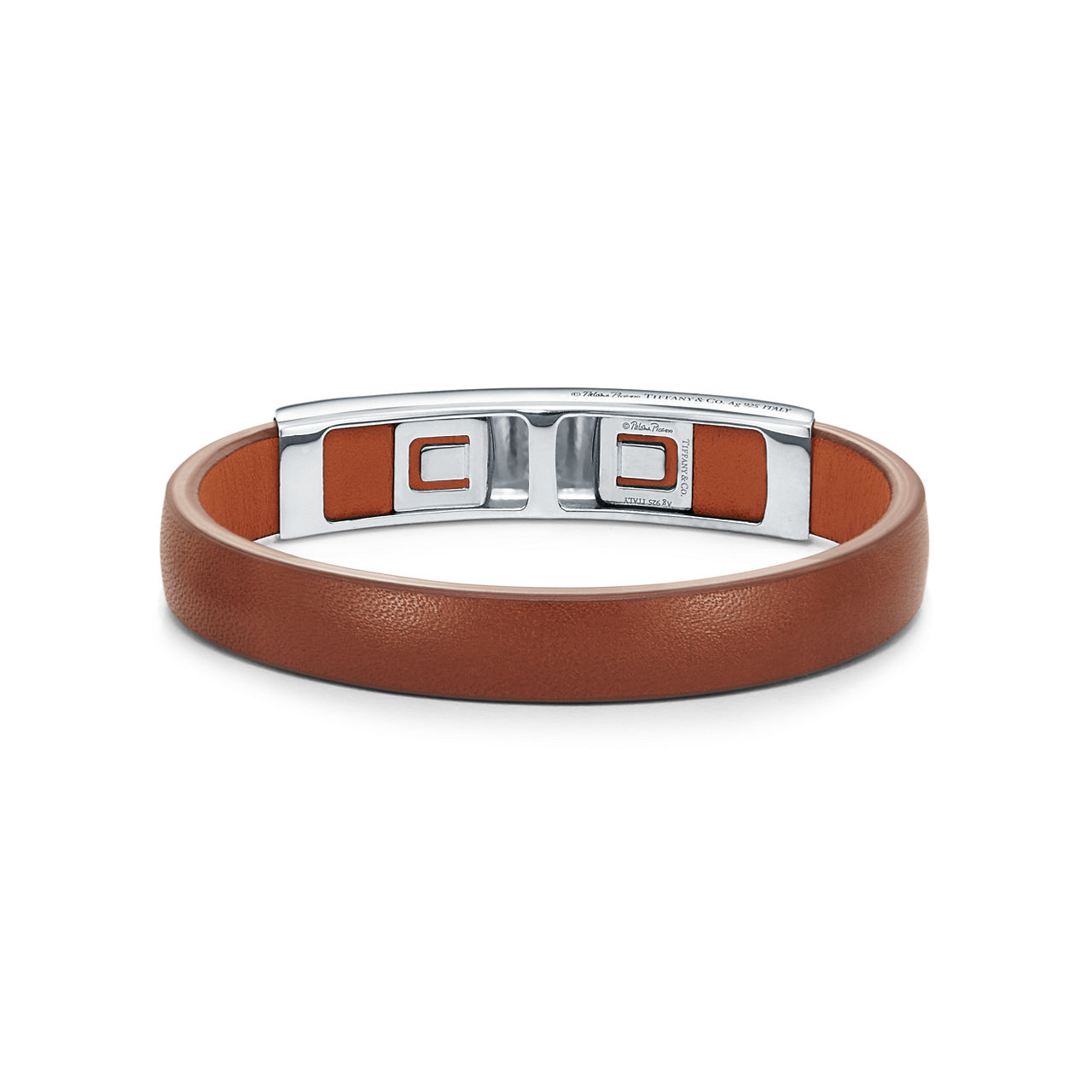 Interchangeable Leather Bracelet with Sterling Silver
