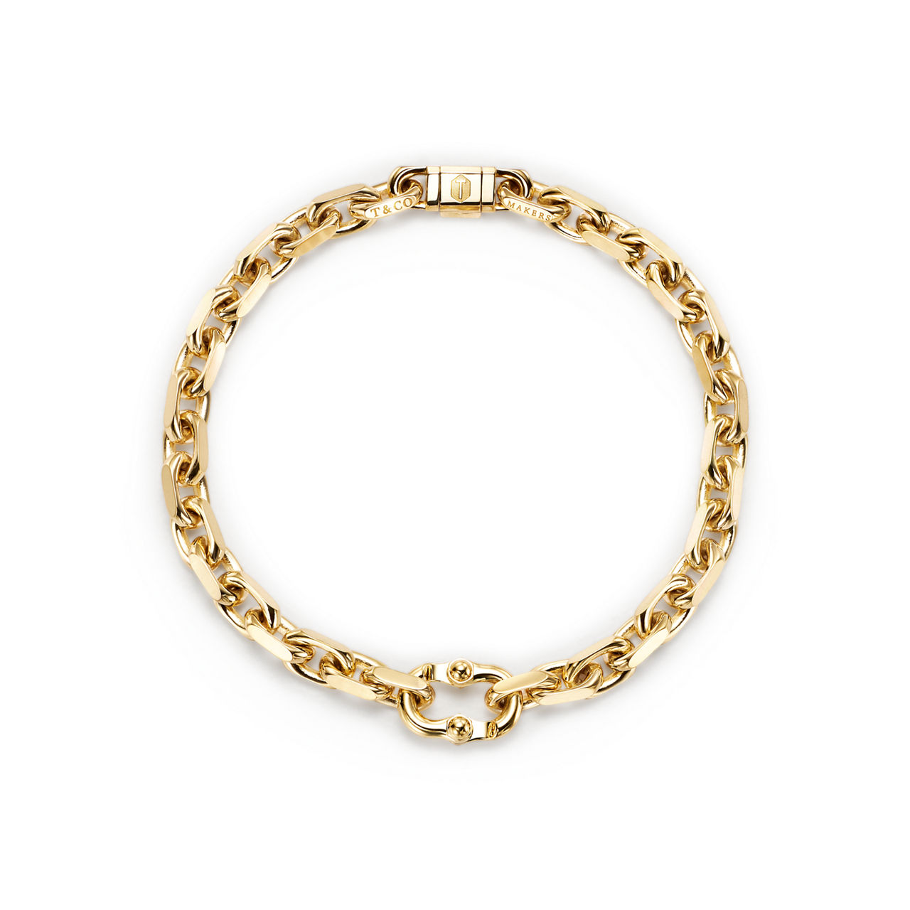 Makers Pulsera de cadena estrecha en oro de 18 quilates 