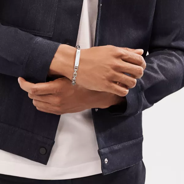 Makers I.D.-Gliederarmband in Sterlingsilber 