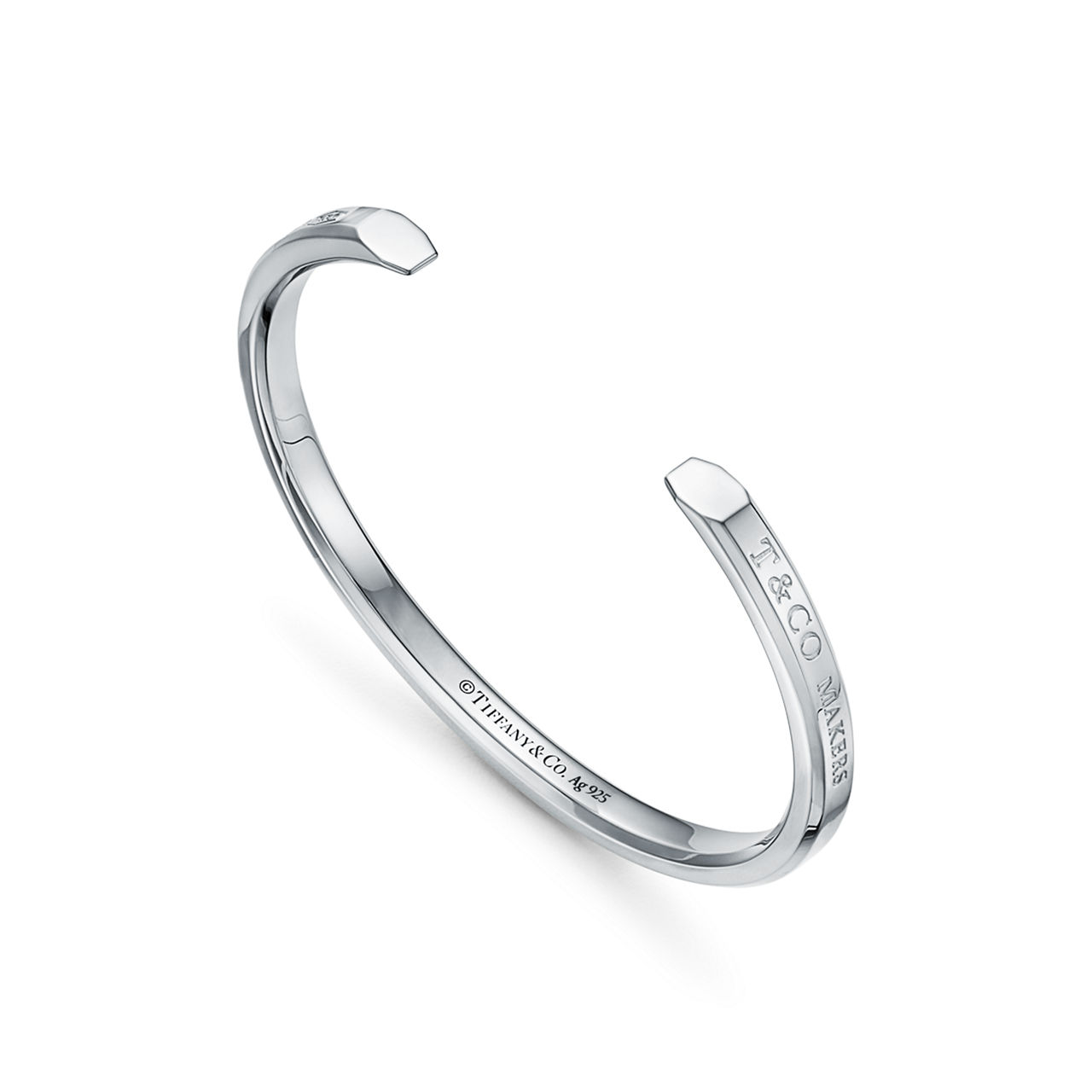 Tiffany 1837™:Makers Narrow Cuff in Sterling Silver  image number 2