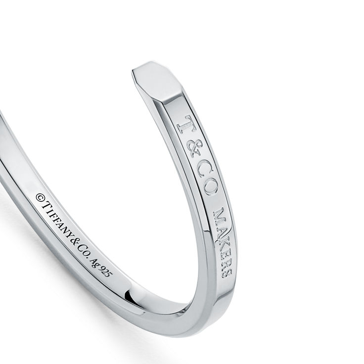 Tiffany 1837™:Makers Narrow Cuff in Sterling Silver  image number 4