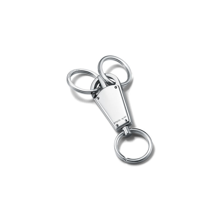 Tiffany 1837:Makers Valet Key Ring in Sterling Silver and Stainless Steel  image number 1