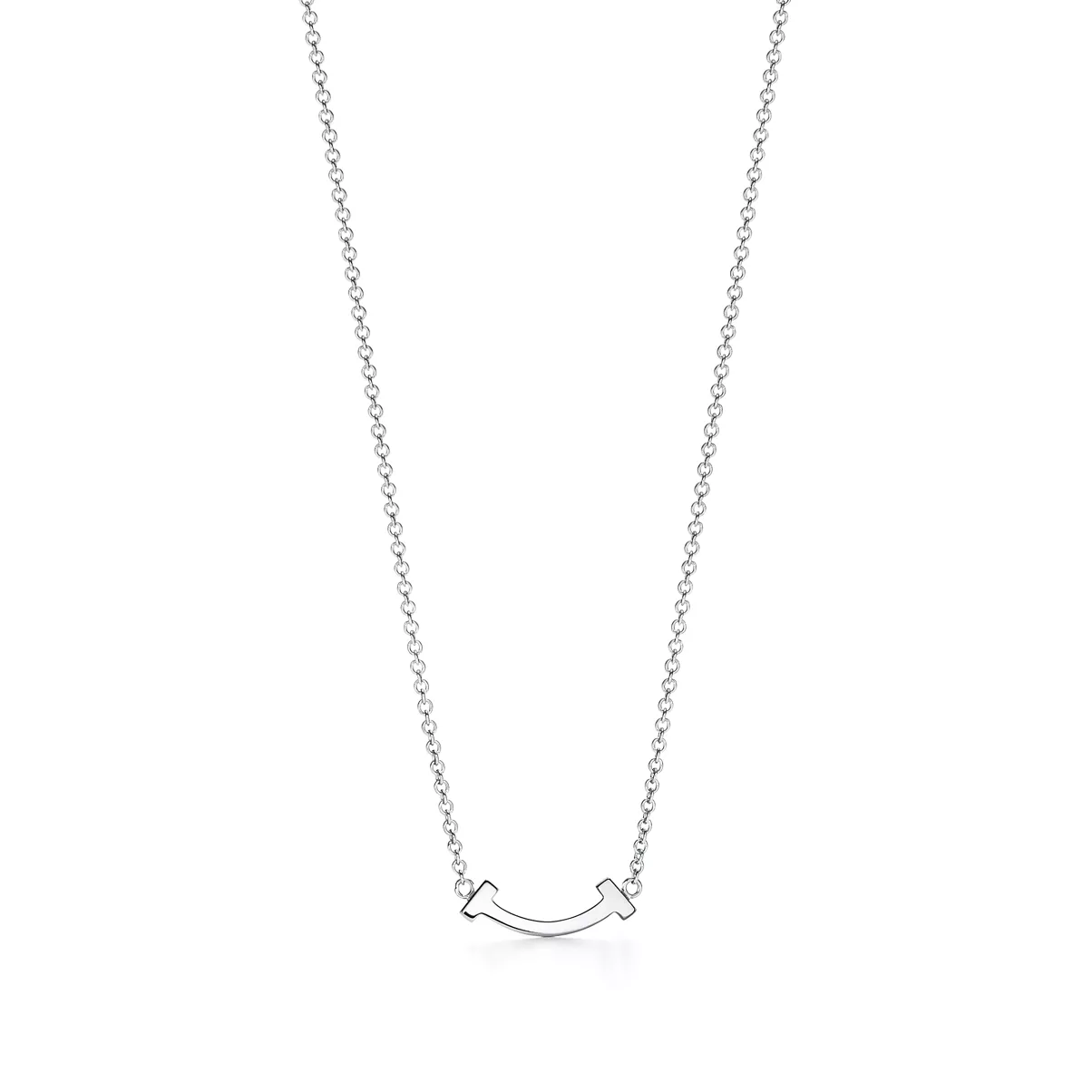 Smile Anh&auml;nger in Wei&szlig;gold, Mini