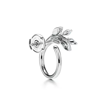 Tiffany Victoria®:Vine Circle Diamantohrringe in Platin , 3