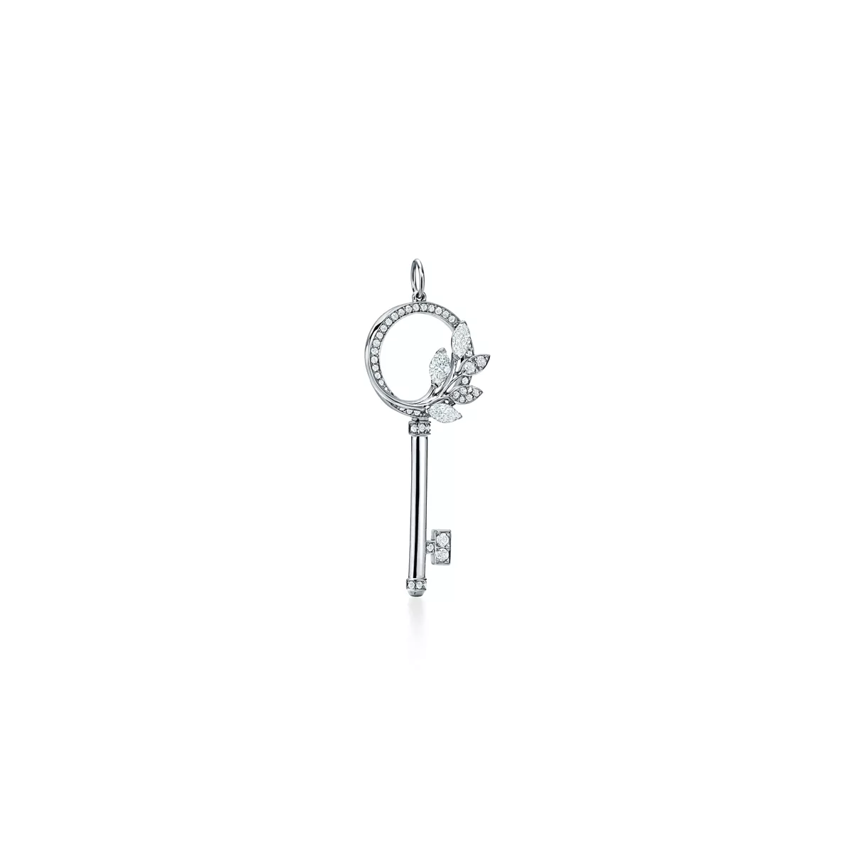 Tiffany Victoria&reg; Diamond Vine Circle Key in Platinum 