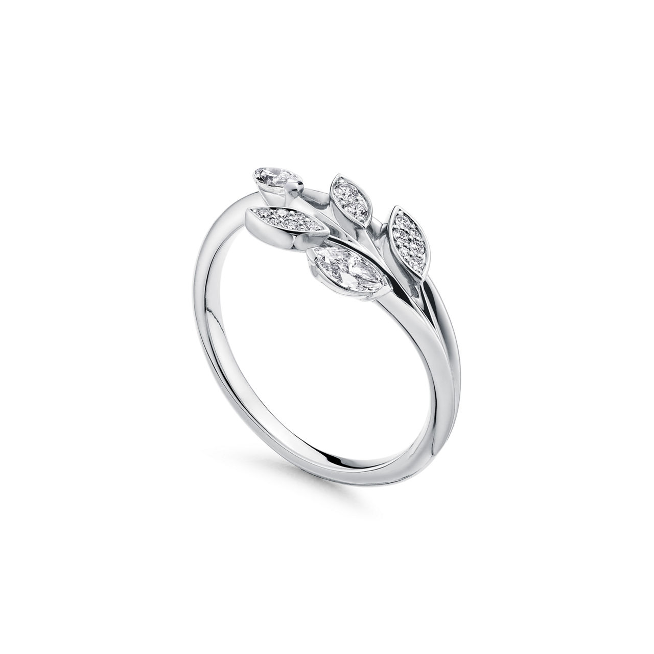 Tiffany Victoria®:Vine Diamantring in Platin  Bildnummer 2