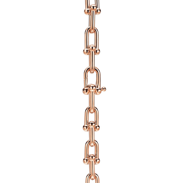 Tiffany HardWear:Elongated Link Bracelet in Rose Gold image number 4