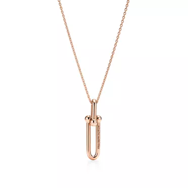 Tiffany HardWear:Elongated Link Pendant in Rose Gold, 2