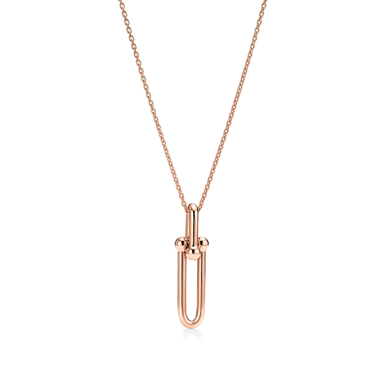 Tiffany HardWear:Elongated Link Pendant in Rose Gold image number 0