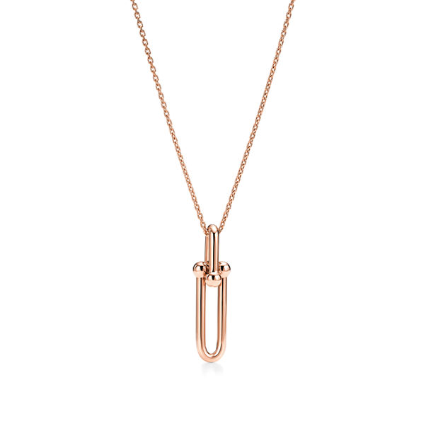 Tiffany HardWear:Elongated Link Pendant in Rose Gold