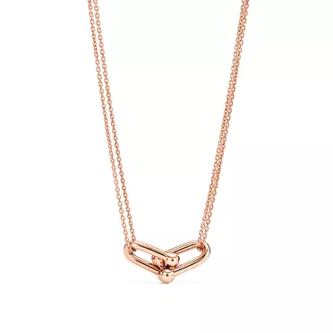 Tiffany HardWear:Large Double Link Pendant in Rose Gold, 2