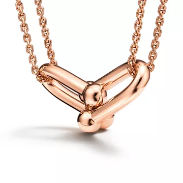 Tiffany HardWear:Large Double Link Pendant in Rose Gold, 3