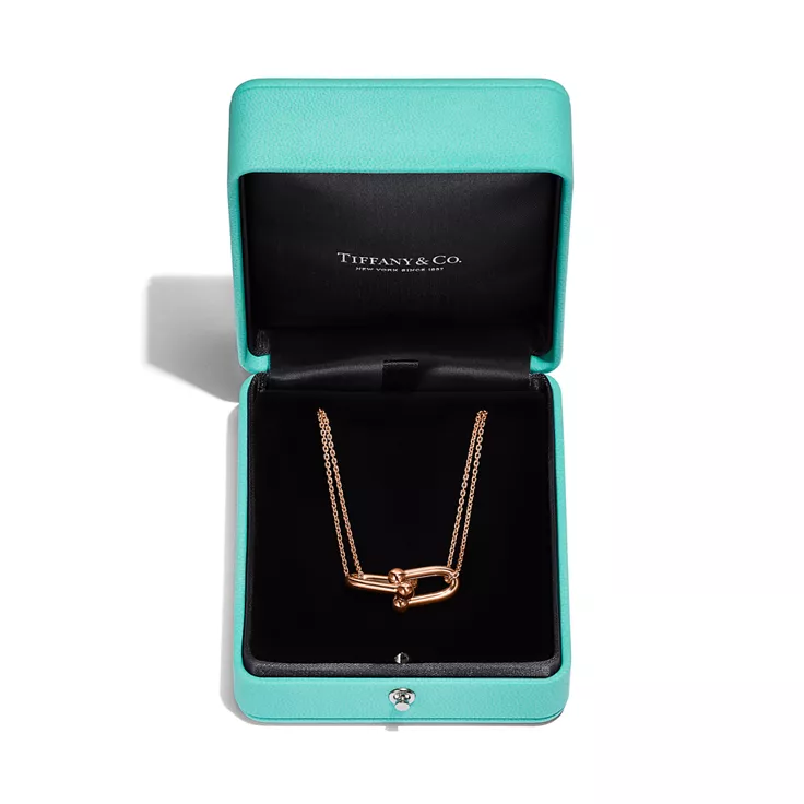 Tiffany HardWear:Large Double Link Pendant in Rose Gold, 5
