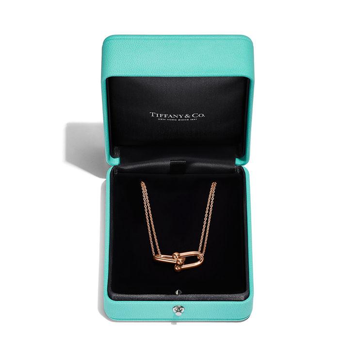 Tiffany HardWear:Large Double Link Pendant in Rose Gold image number 5