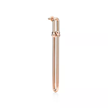 Tiffany HardWear:Double Long Link Earrings in Rose Gold, 2