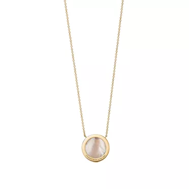 Tiffany T:Diamond and Mother-of-pearl Circle Pendant in Yellow Gold, 2