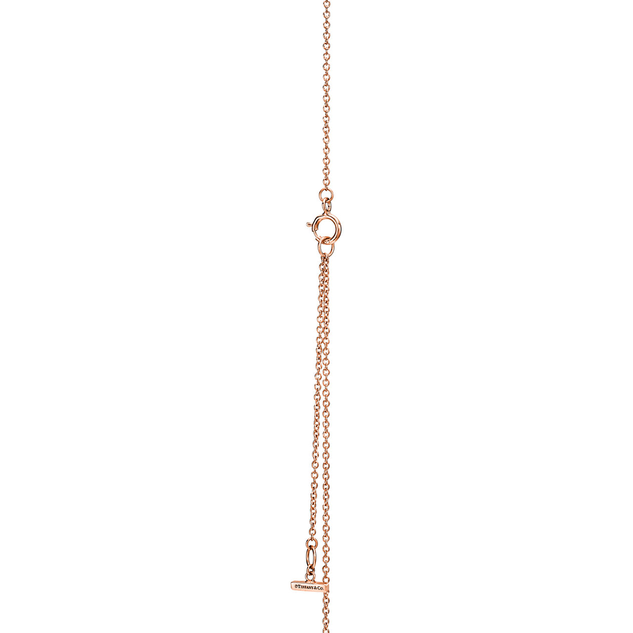 Tiffany T:Circle Anhänger mit Diamant und rosa Opal in Roségold Bildnummer 3