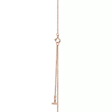 Tiffany T:Circle Anhänger mit Diamant und rosa Opal in Roségold, 3