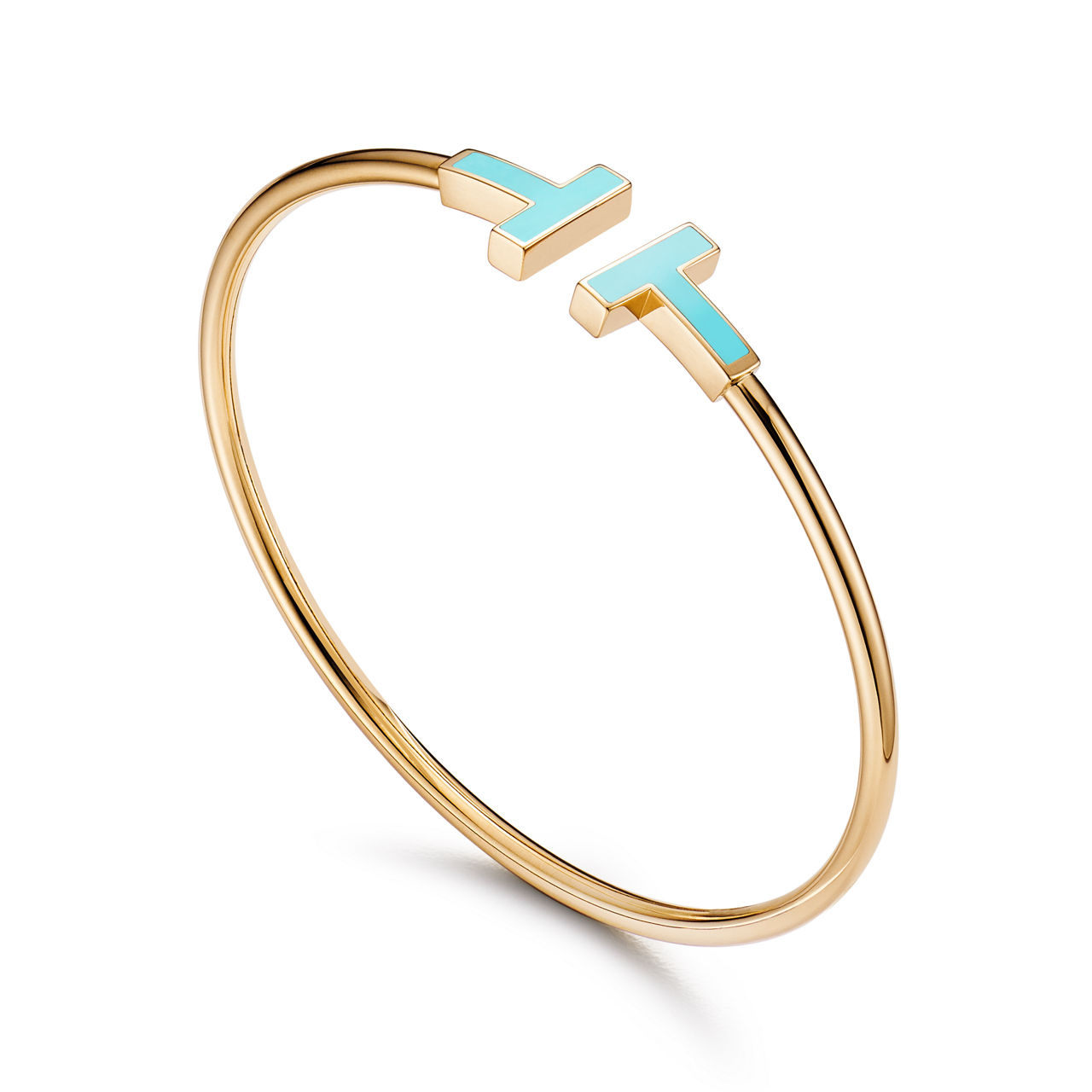 Tiffany T:Turquoise Wire Bracelet in Yellow Gold image number 2