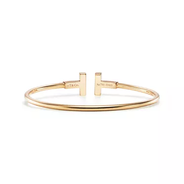 Tiffany T:Turquoise Wire Bracelet in Yellow Gold, 3
