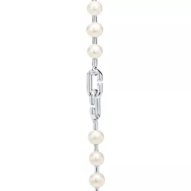 Tiffany HardWear:Freshwater Pearl Necklace in Sterling Silver in Sterling Silver, 2