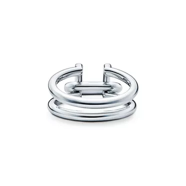 Tiffany HardWear:Two-row Ring in Sterling Silver in Sterling Silver, 3