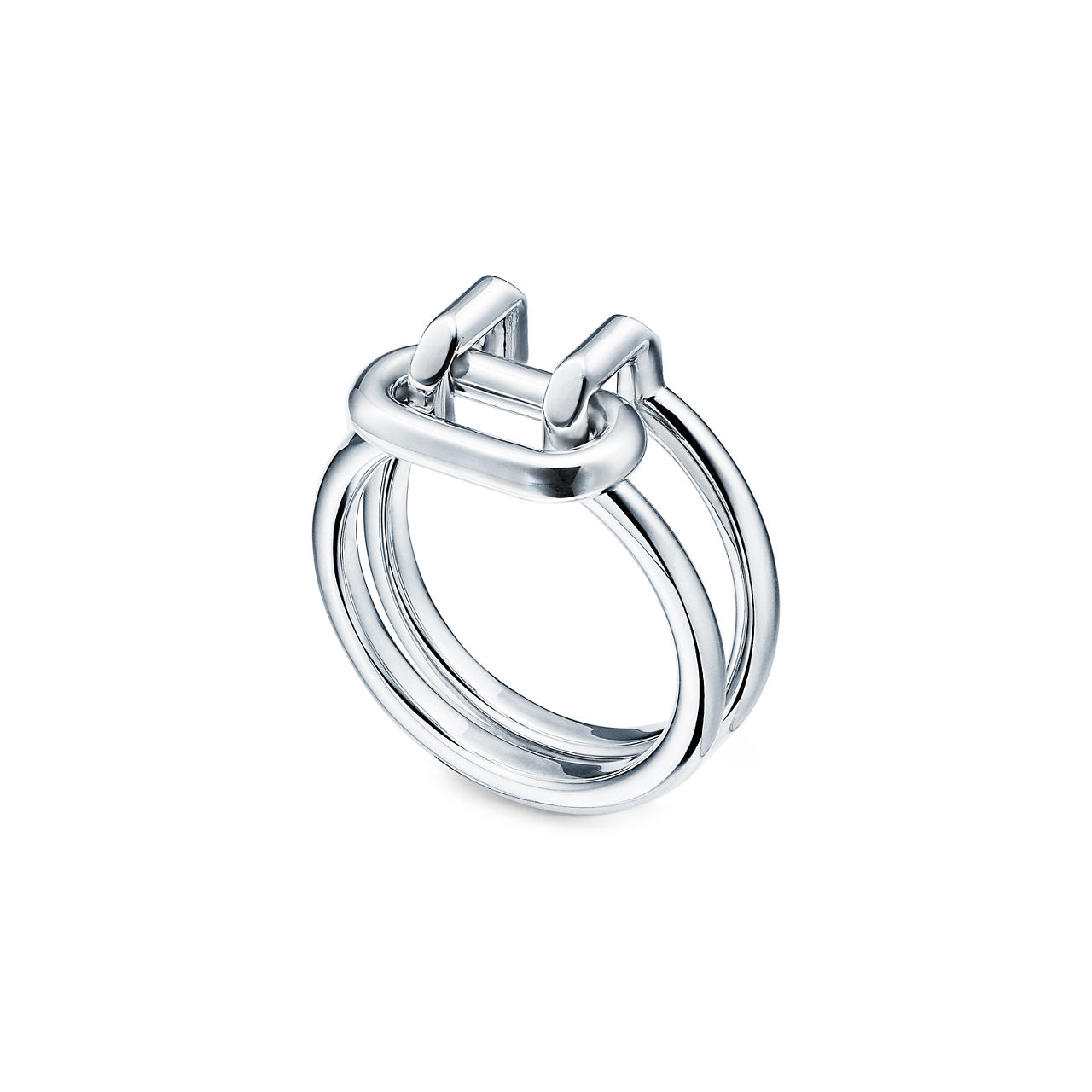 Tiffany HardWear:Two-row Ring in Sterling Silver in Sterling Silver image number 2