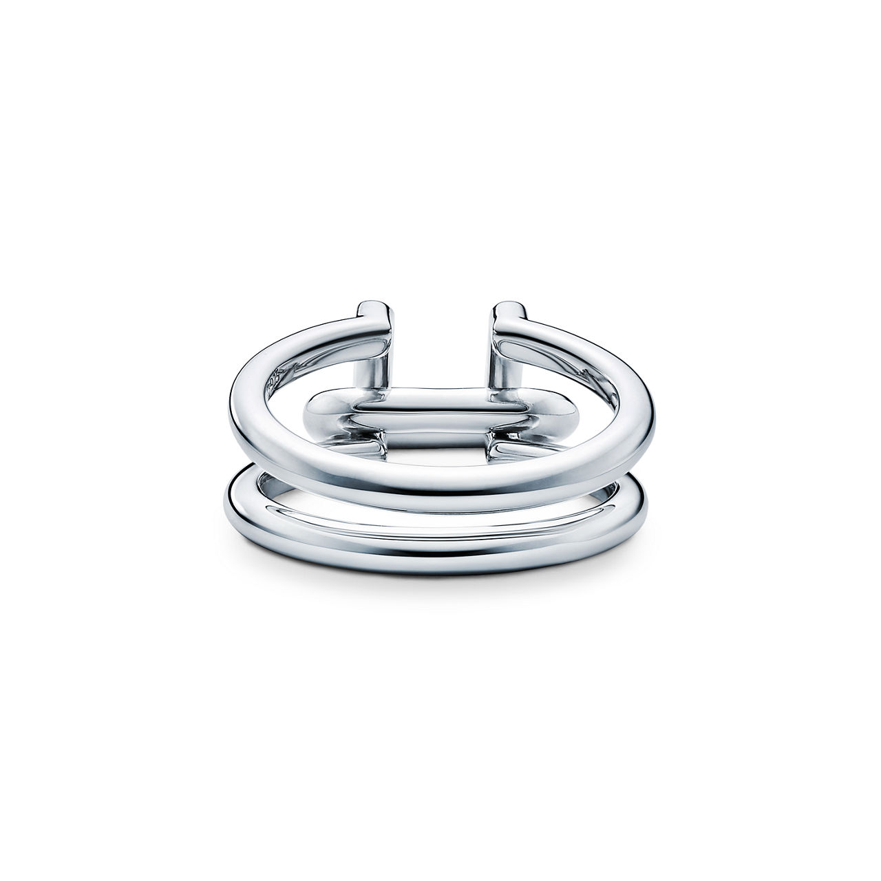 Tiffany HardWear:Two-row Ring in Sterling Silver in Sterling Silver image number 3