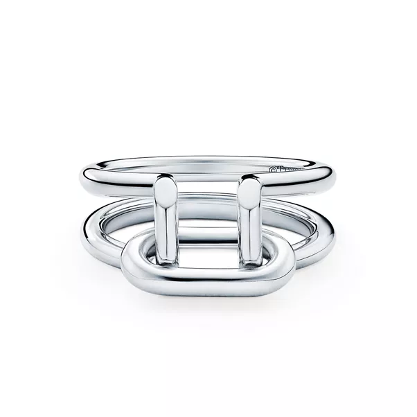 Two-row Ring in Sterling Silver in Sterling Silver