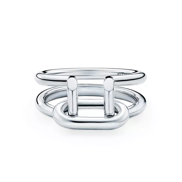 Tiffany HardWear:Two-row Ring in Sterling Silver in Sterling Silver image number 0