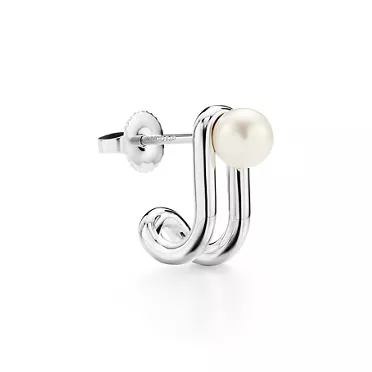 Tiffany HardWear:Aufklappbare Doppel-Perlenohrringe in Sterlingsilber, 2