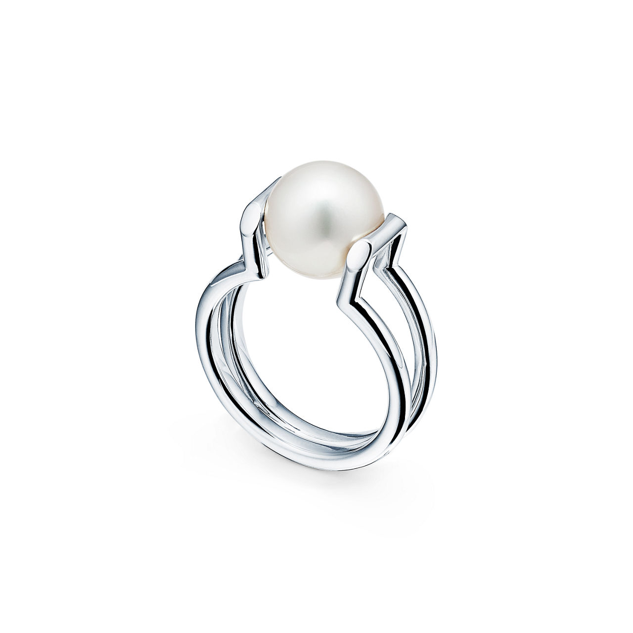 Tiffany HardWear:Freshwater Pearl Ring in Sterling Silver in Sterling Silver image number 2