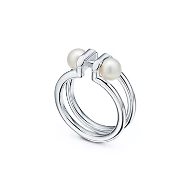 Tiffany HardWear:Doppel-Perlenring in Sterlingsilber, 2