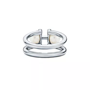 Tiffany HardWear:Doppel-Perlenring in Sterlingsilber, 3