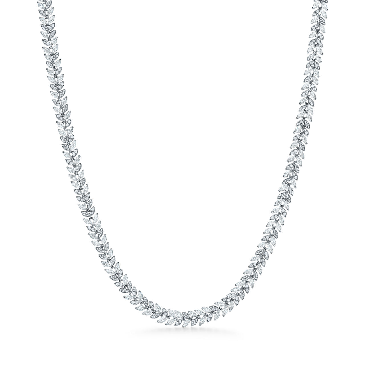 Tiffany Victoria®:Vine Diamant-Halskette in Platin, 40,6 cm  Bildnummer 0