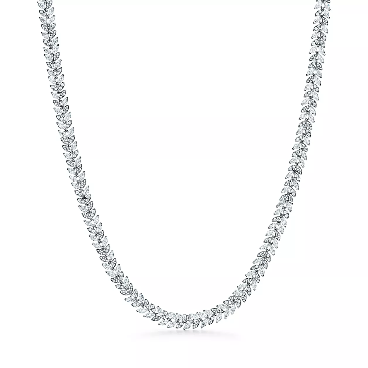 티파니 빅토리아™:플래티늄, 다이아몬드 세팅, 바인 네크리스, 40.6cm 이미지 번호 0