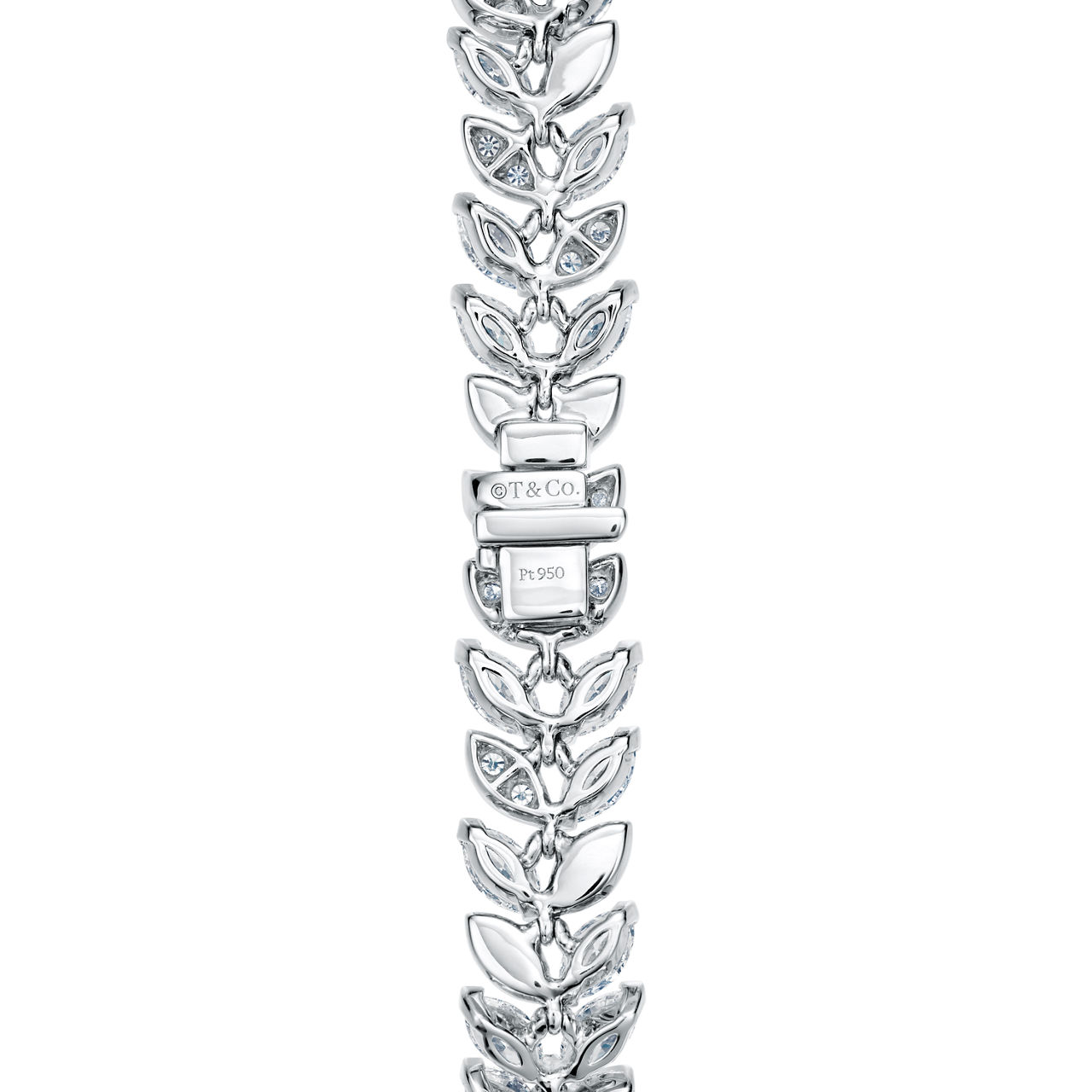 Tiffany Victoria®:Diamond Vine Bracelet in Platinum  image number 3